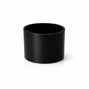 Fyrfadsholder i sort stål til modulopbygget lysestage