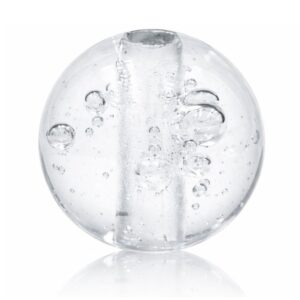 klar dråbeglas glaskugle 3 cm i massivt glas til kuglestage