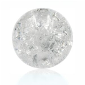 Glaskugle 3 cm i knust glas til kuglestager.