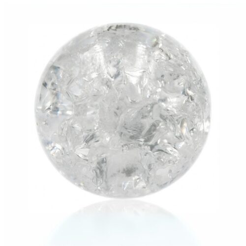 Glaskugle 3 cm i knust glas til kuglestager.