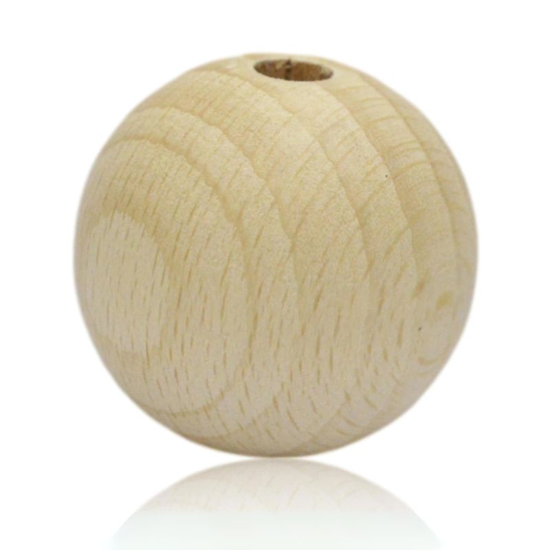 Lys Trækugle Bøgetræ, 3 cm 1 lys trækugle, My-Candle lysestage, trækugle, naturlig dekoration, skandinavisk stil