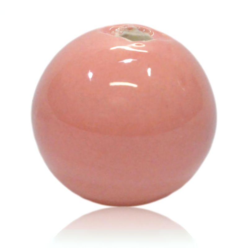 Rosa porcelænskugle, 3 cm 1 rosa porcelænskugle, My-Candle lysestage, kuglestager, romantisk dekoration, lyserød kugle