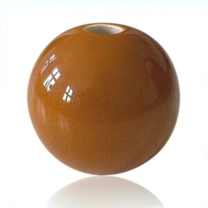 Amberbrun porcelænskugle, Brændt orange/brun, My-Candle tilbehør, Varm indretning, Dekorativ kugle, 3 cm kugle