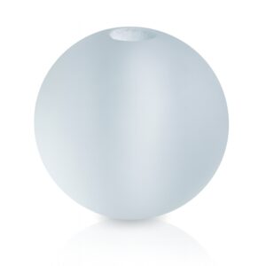 mat hvid frostet glaskugle til kuglestager fra My-Candle