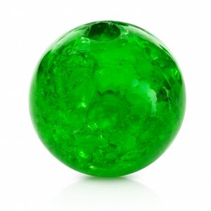 Grøn glaskugle til kuglestager