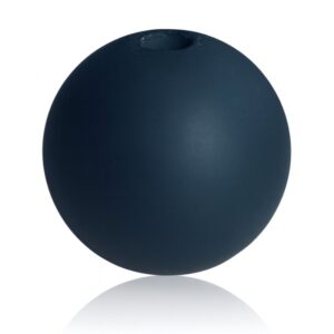 Mat sort frosted glaskugle til kuglestager