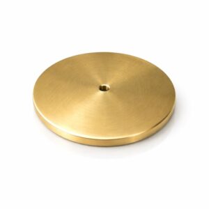 Bund base i messing til modulopbygget bordlysestage