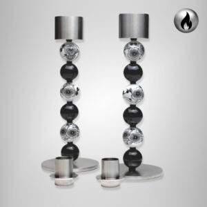 Scandi Noir – sæt med to lysestager