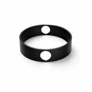 Metalring sort - lille