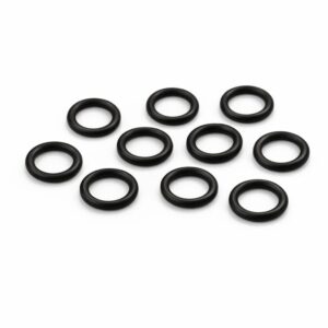 Store sorte o-ringe til gulvlysestage og 6 cm kugler